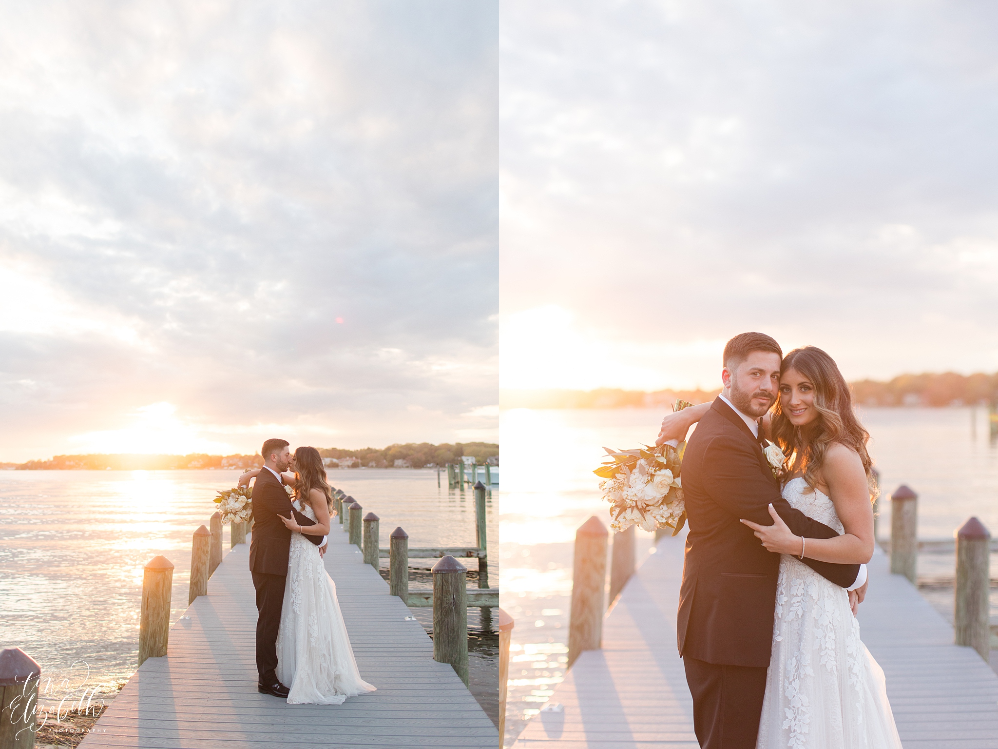 Clarks Landing Yacht Club Wedding Photos - Tina Elizabeth Photography