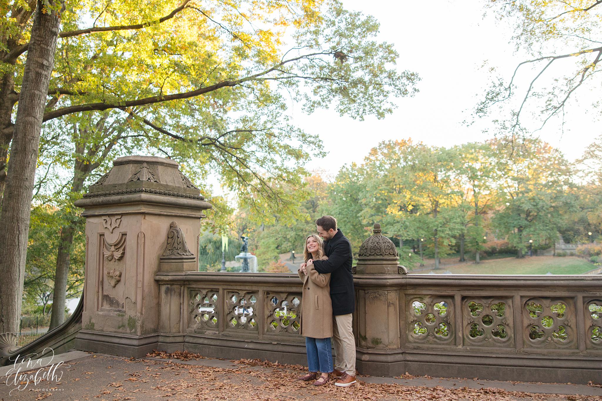 Central Park Engagement Photos - Tina Elizabeth Photography