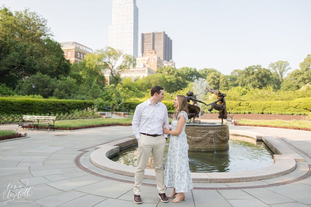Conservatory Garden Engagement Photos - Tina Elizabeth Photography