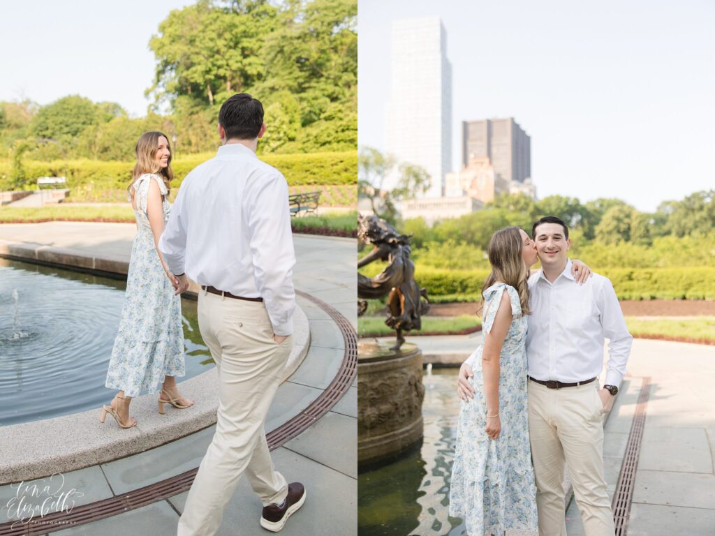 Conservatory Garden Engagement Photos - Tina Elizabeth Photography