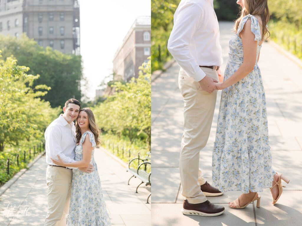 Conservatory Garden Engagement Photos - Tina Elizabeth Photography