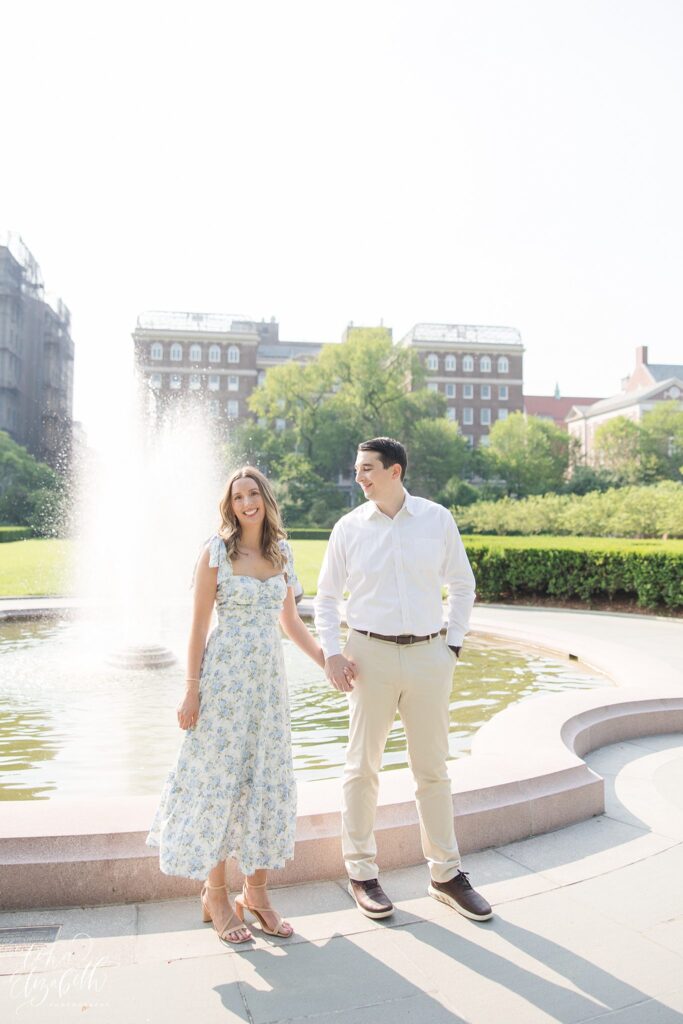 Conservatory Garden Engagement Photos - Tina Elizabeth Photography