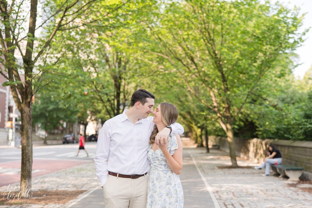Conservatory Garden Engagement Photos - Tina Elizabeth Photography