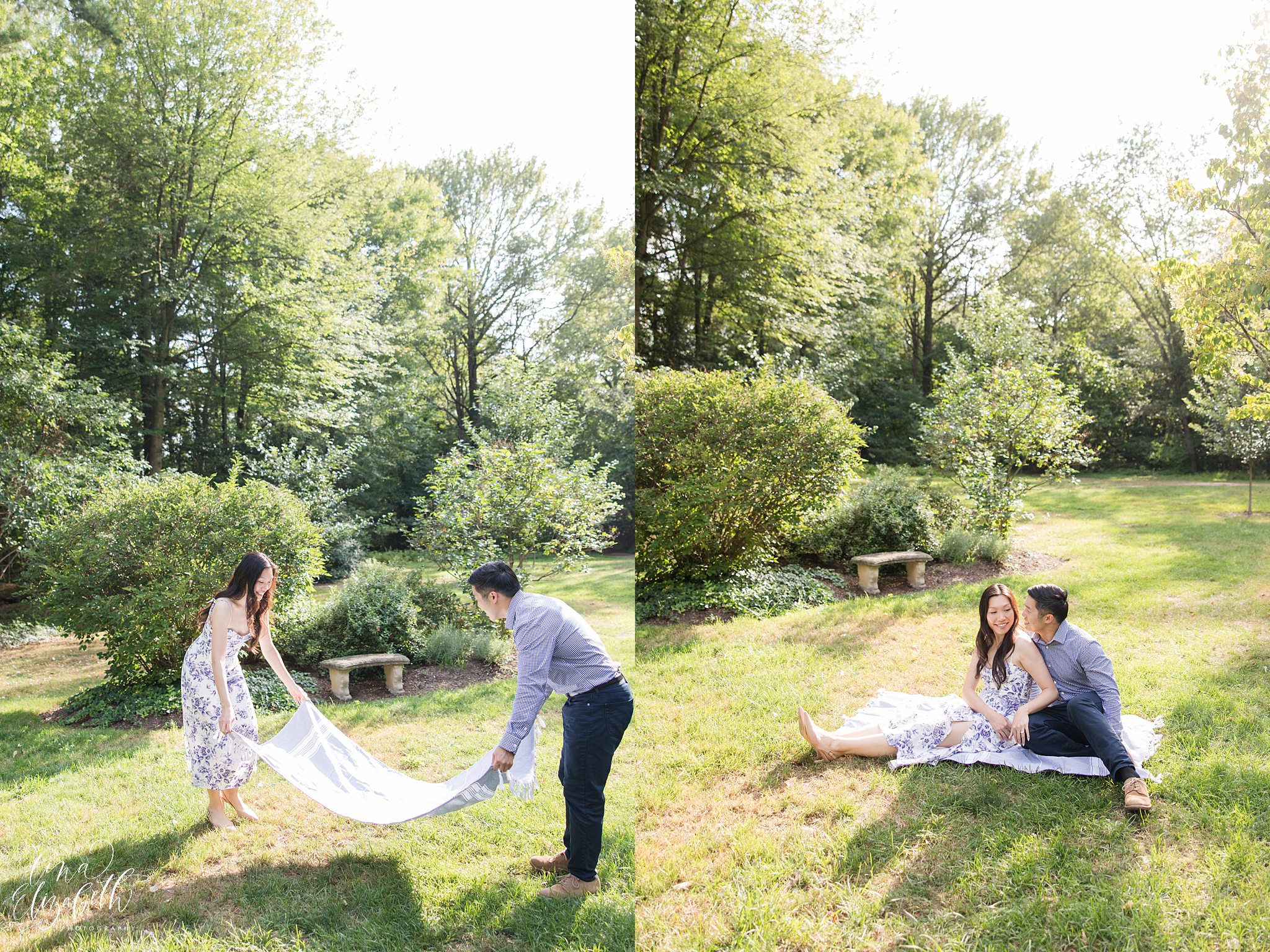 Sayen House & Gardens Engagement Photos
