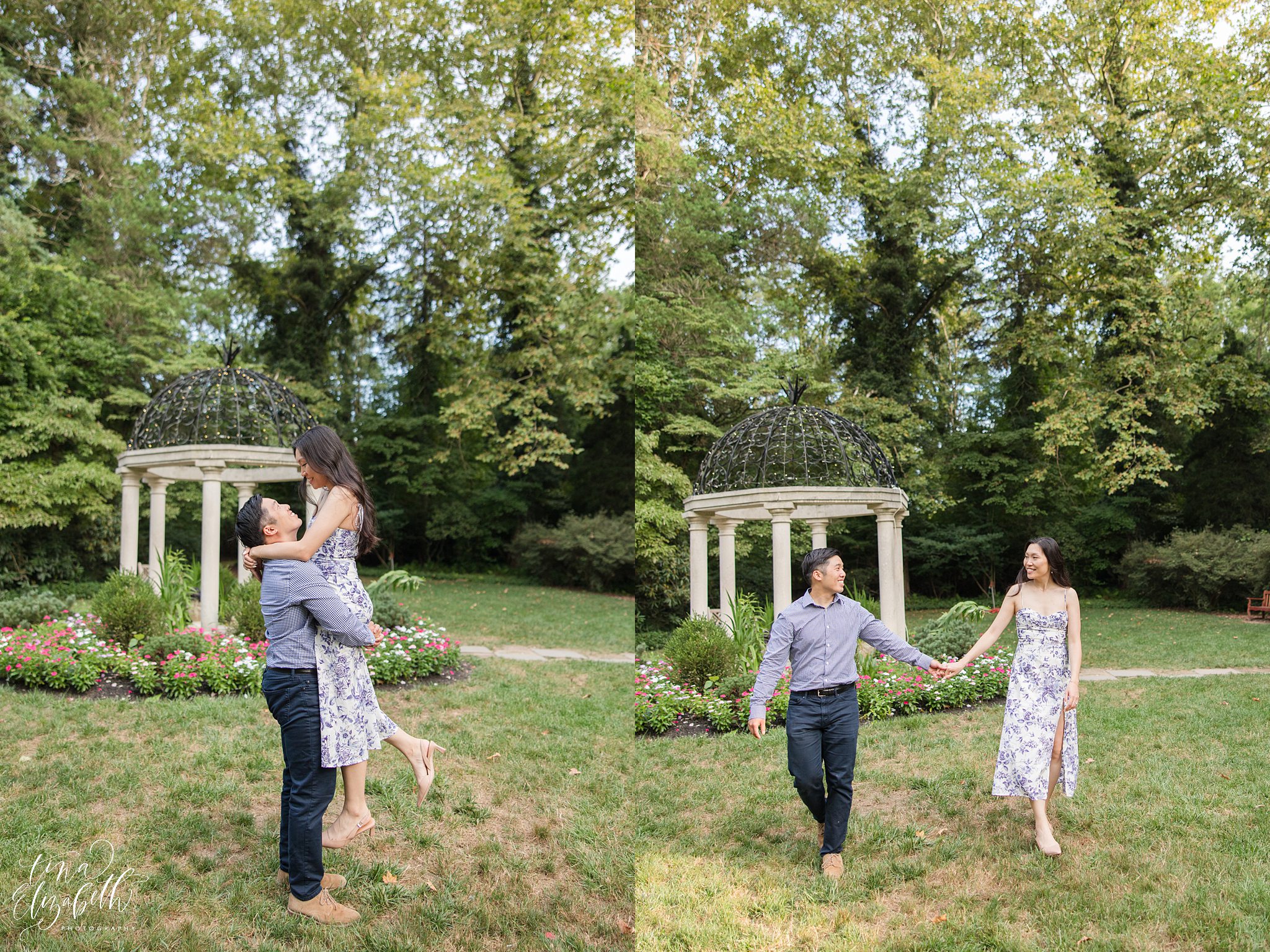 Sayen House & Gardens Engagement Photos